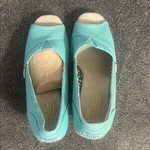 TOMS Women's Turquoise Espadrilles